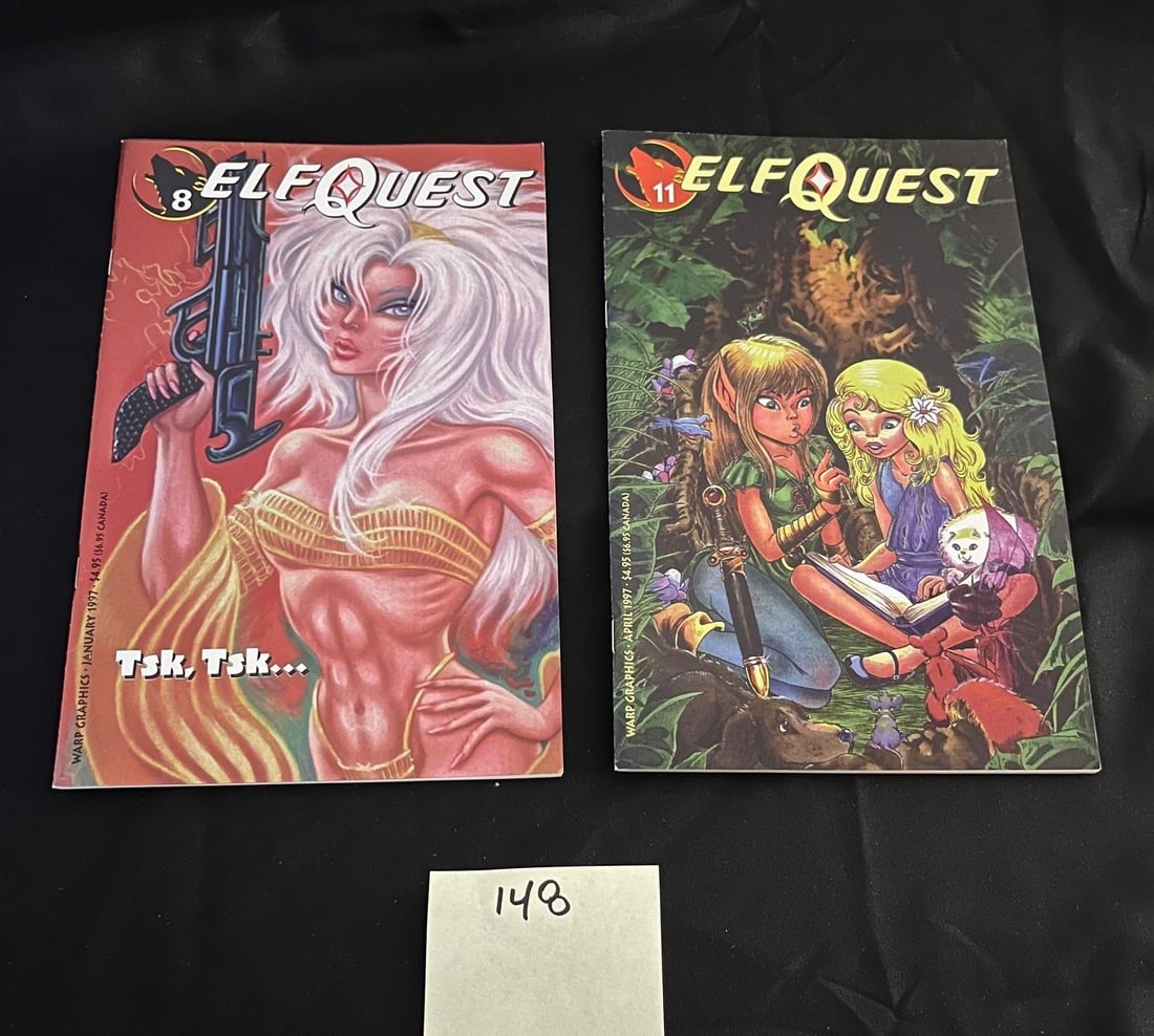 Elfquest 8 & 11 Warp Comics Lot (1 of 2)