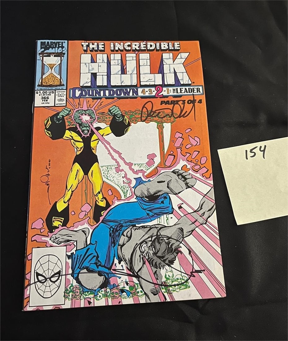 Hulk 366 Signed by Peter David Marvel Comic Book (1 of 2)