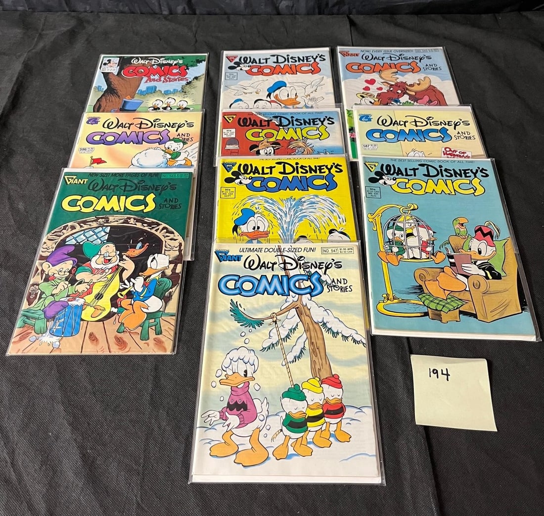 Gladstone Publ. Walt Disney's Comics & Stories: We offer in person or virtual previews of auction lots up until the day before the auction. All items are sold as is. Please look at pictures carefully to determine what you believe are the condition 