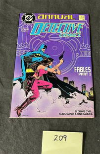 Detective Comics Annual 1 Mature Reader Comic Key: We offer in person or virtual previews of auction lots up until the day before the auction. All items are sold as is. Please look at pictures carefully to determine what you believe are the condition