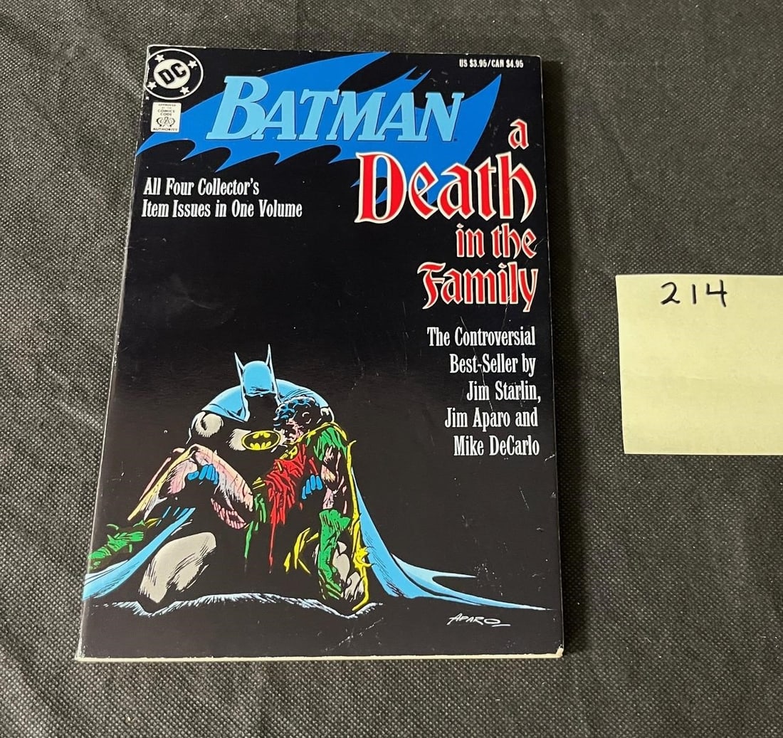Batman A Death in the Family TPB: We offer in person or virtual previews of auction lots up until the day before the auction. All items are sold as is. Please look at pictures carefully to determine what you believe are the condition 