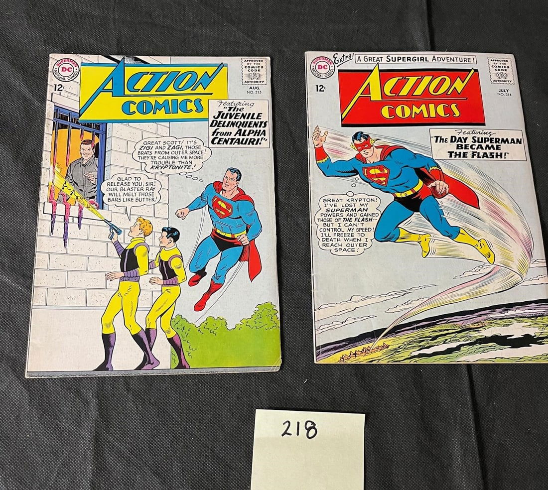 Action Comics Feat. Superman 314 & 315 Silver Age (1 of 2)