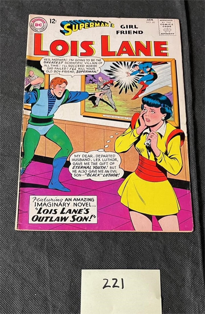 Superman's Girlfriend Lois Lane 46 DC Silver Age: We offer in person or virtual previews of auction lots up until the day before the auction. All items are sold as is. Please look at pictures carefully to determine what you believe are the condition 