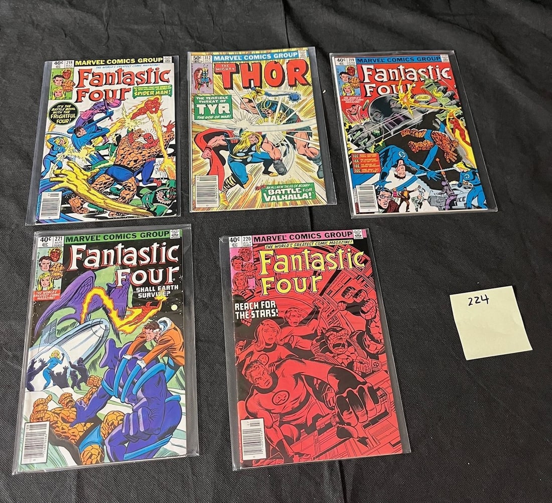 Marvel Comics Bronze Age Mix w/ Fantastic Four: We offer in person or virtual previews of auction lots up until the day before the auction. All items are sold as is. Please look at pictures carefully to determine what you believe are the condition 