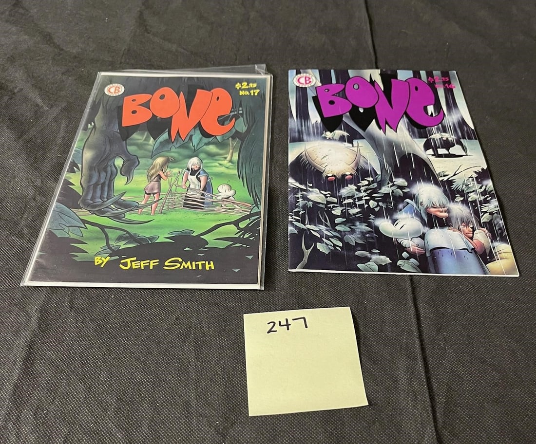 Bone 1st Series Comic Books: We offer in person or virtual previews of auction lots up until the day before the auction. All items are sold as is. Please look at pictures carefully to determine what you believe are the condition