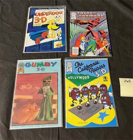 Blackthorne 3-D Comics w/ Gumby, Transformers