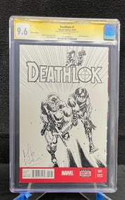 Mike Perkins Full Sketch & Sign Deathlok CGC 9.6
