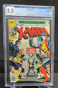 X-men 100 Pence Variant CGC 5.5 Bronze Age Marvel