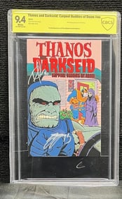 Thanos & Darkseid Signed Comic Book CGC 9.6