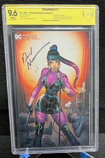 David Nakayama Signed Punchline 1 Comic: We offer in person or virtual previews of auction lots up until the day before the auction. All items are sold as is. Please look at pictures carefully to determine what you believe are the condition