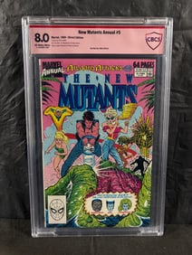 Rob Liefeld Signed New Mutants Annual 5 Comic Book CBCS 8.5 & Verified!