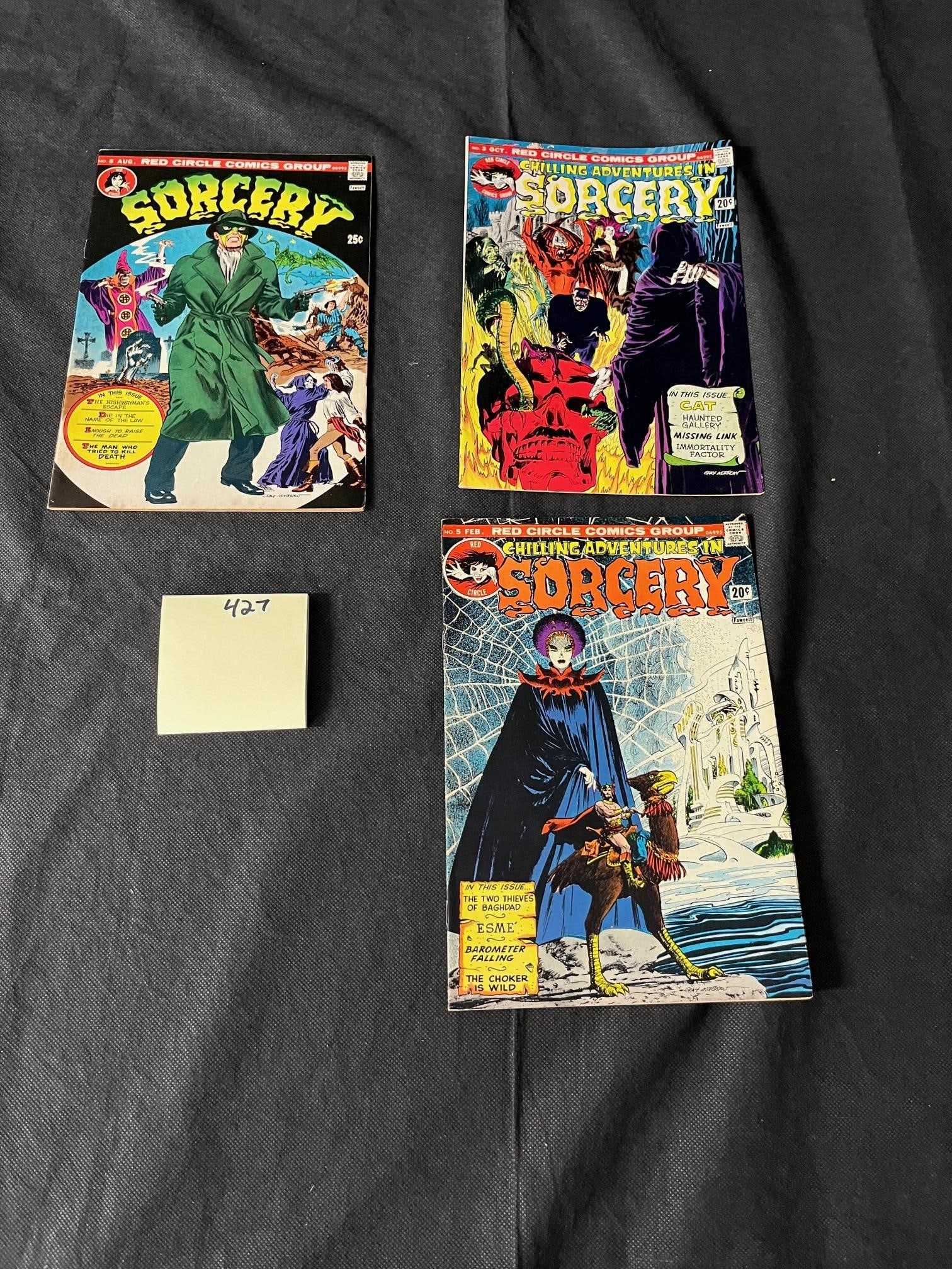 Chilling Adventures in Sorcery Comic Books: We offer in person or virtual previews of auction lots up until the day before the auction. All items are sold as is. Please look at pictures carefully to determine what you believe are the condition