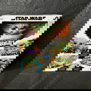Star Wars Galactic Snackin Grogu NIB: Star Wars Mandalorian Galactic Snackin Grogu Toy NIB. We offer in person or virtual previews of auction lots up until the day before the auction. All items are sold as is. Please look at pictures care