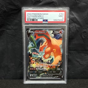 PSA 9 Charizard V Brilliant Stars Alternate Art