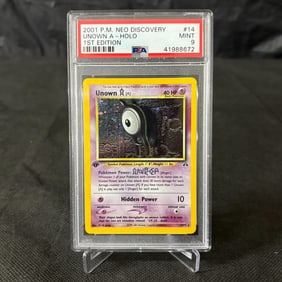 PSA 9 Unown A Holo 1st Edition