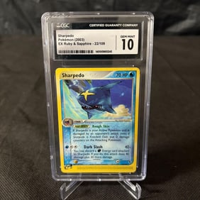 CGC 10 Sharpedo Vintage E Reader