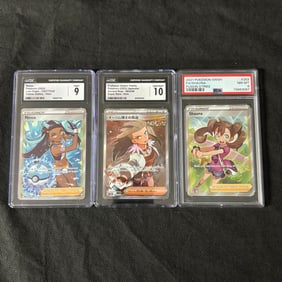Graded Pokemon Full Art Trainer Cards