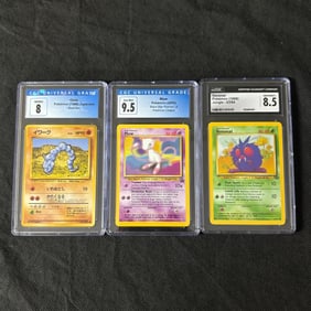 CGC Graded Vintage Pokemon Cards, Mew Promo