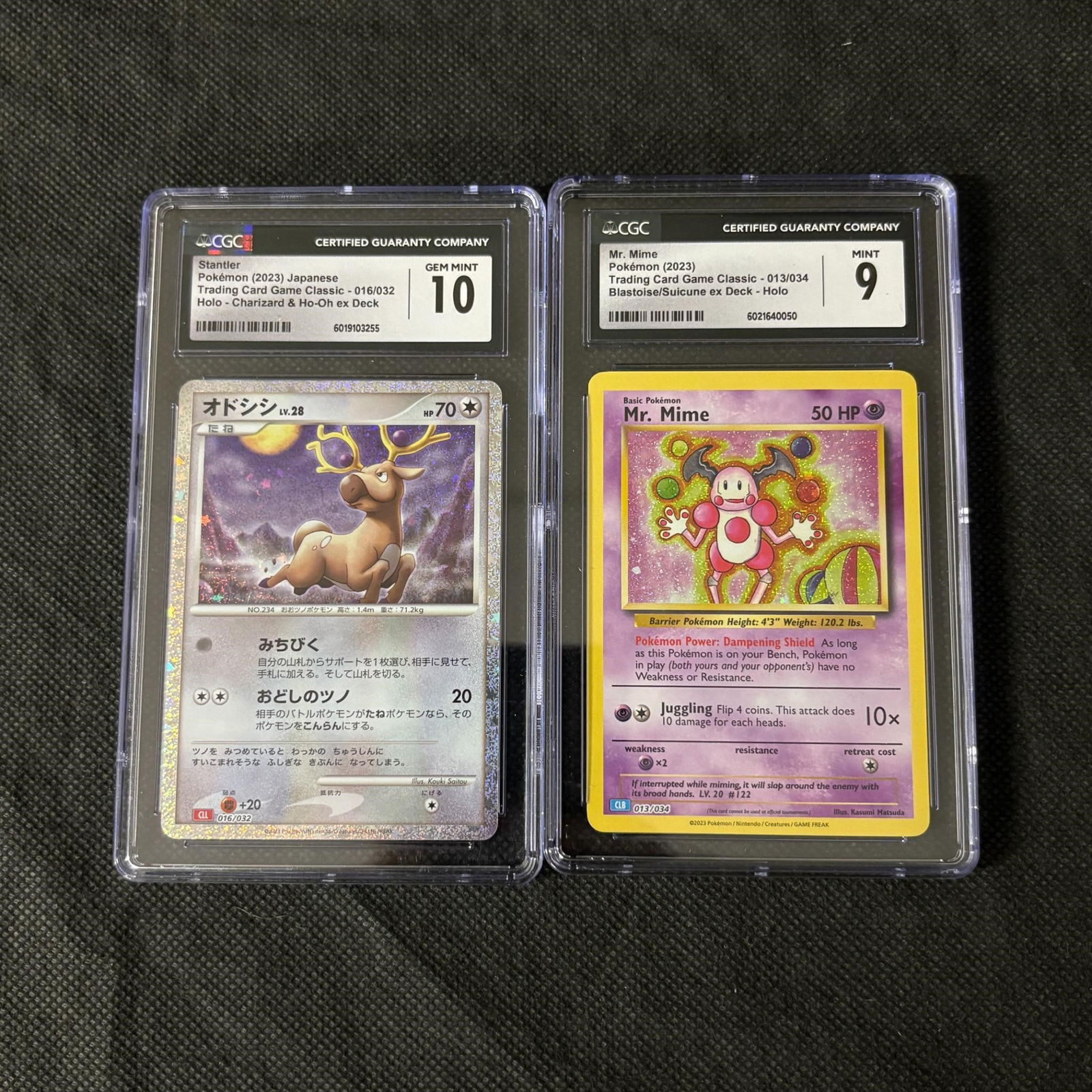 CGC Graded Theme Deck Pokemon Cards, Mr. Mime (1 of 2)