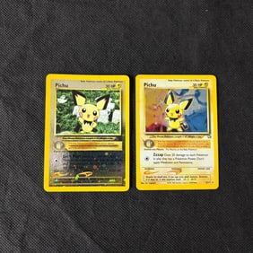 Vintage Pichu Pokemon Cards, Black Star Promo +