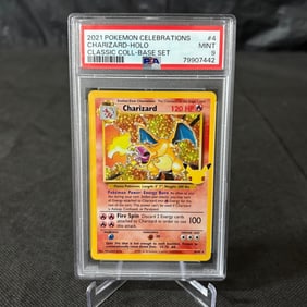 PSA 9 Charizard Celebrations Holo
