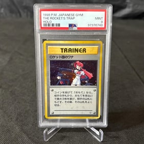 PSA 9 Rocket's Trap, Holo Bleed Vintage