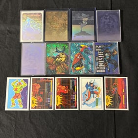 1990s Marvel and Street Fighter Trading Cards.