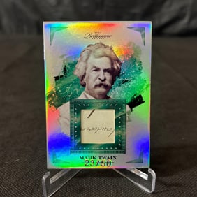 Mark Twain Relic Card #/50 Writing