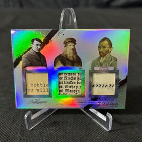 Picasso, Da Vinci, Van Gogh Triple Relic Card #/99