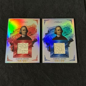 Samuel Adams Relic Cards #/20, #/25