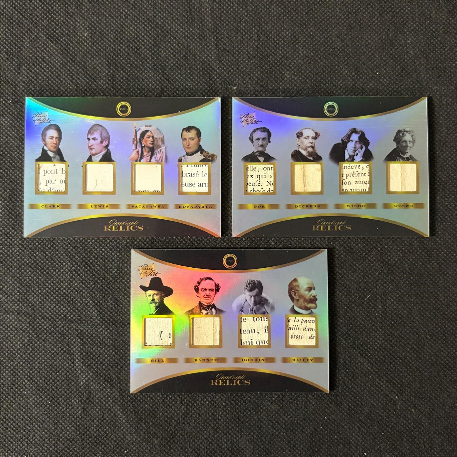 Pieces of the Past Quad Relic Cards (1 of 2)