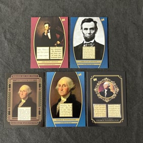 Washington, Lincoln Relic Cards