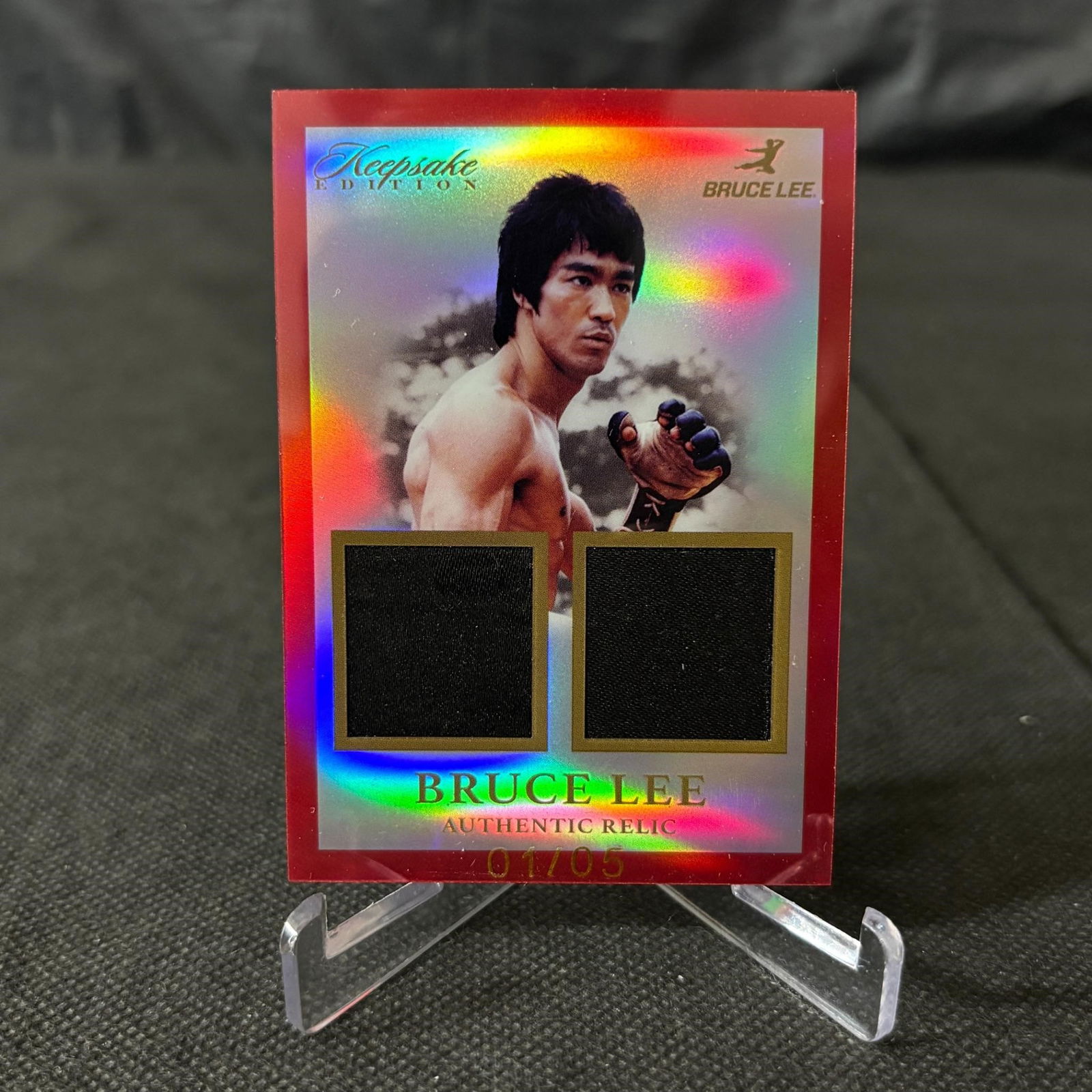 Bruce Lee Double Relic Card #/5 (1 of 3)