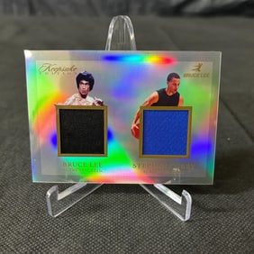 Bruce Lee, Stephen Curry Double Relic Card
