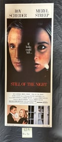 Still of the Night Orig 1982 Insert Poster Rolled