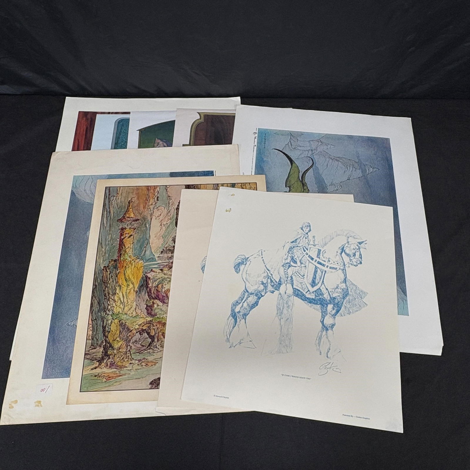 Large lot of Fantasy Art Prints, Howard Chaykin + (1 of 7)