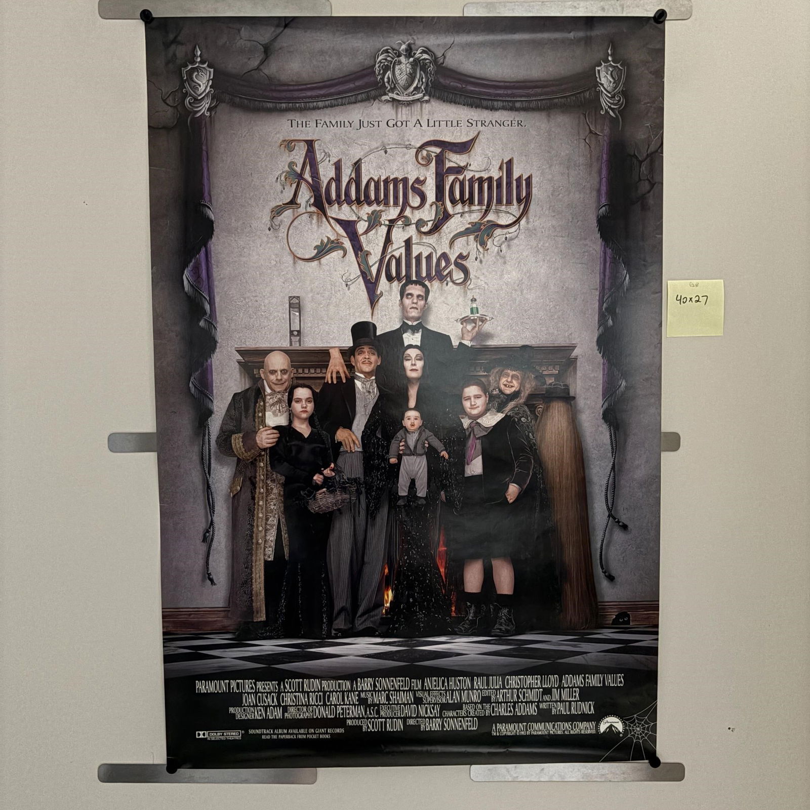 Addams Family Values Orig 1993 Poster Full Cast (1 of 2)