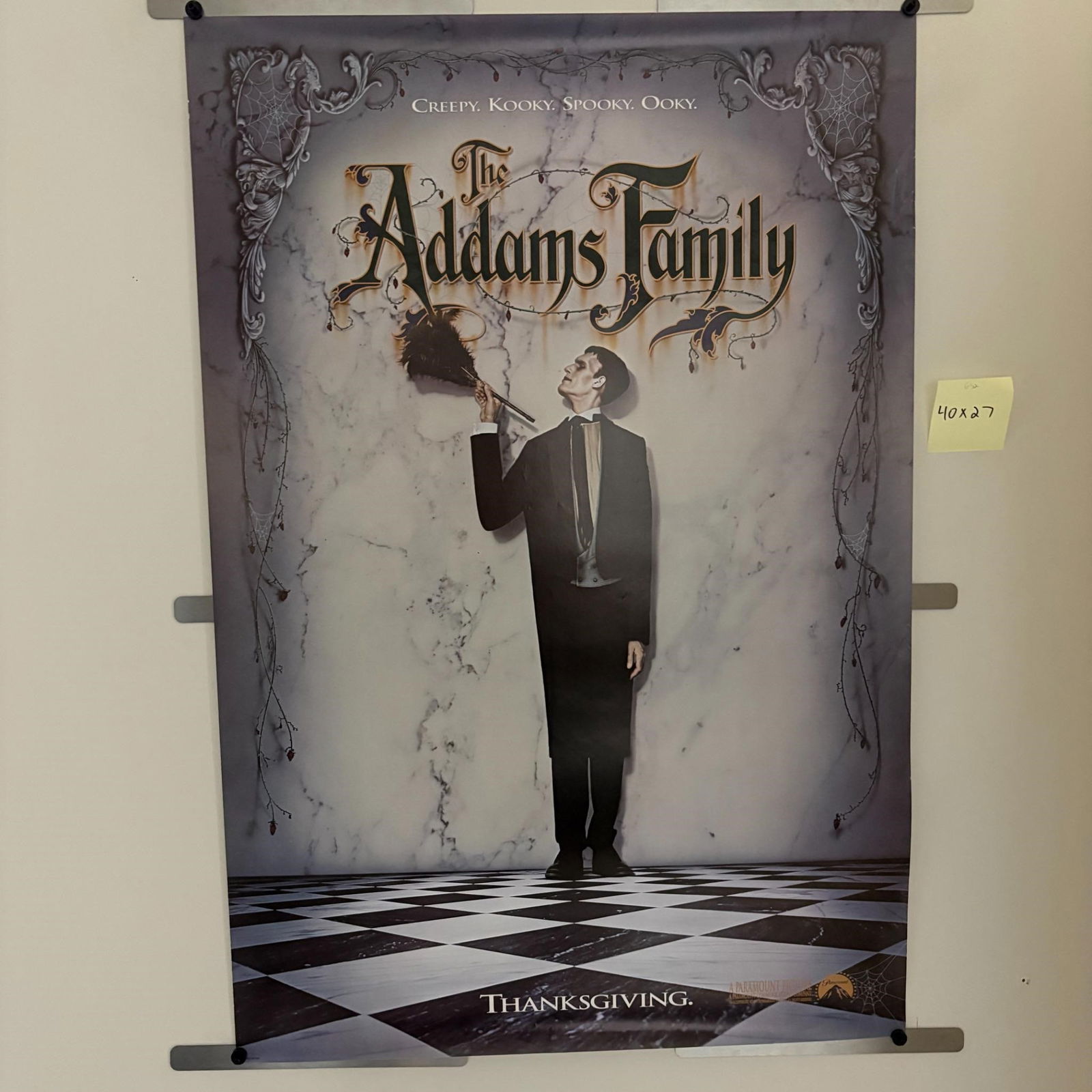 Addams Family Original 1991 Teaser Poster (1 of 1)