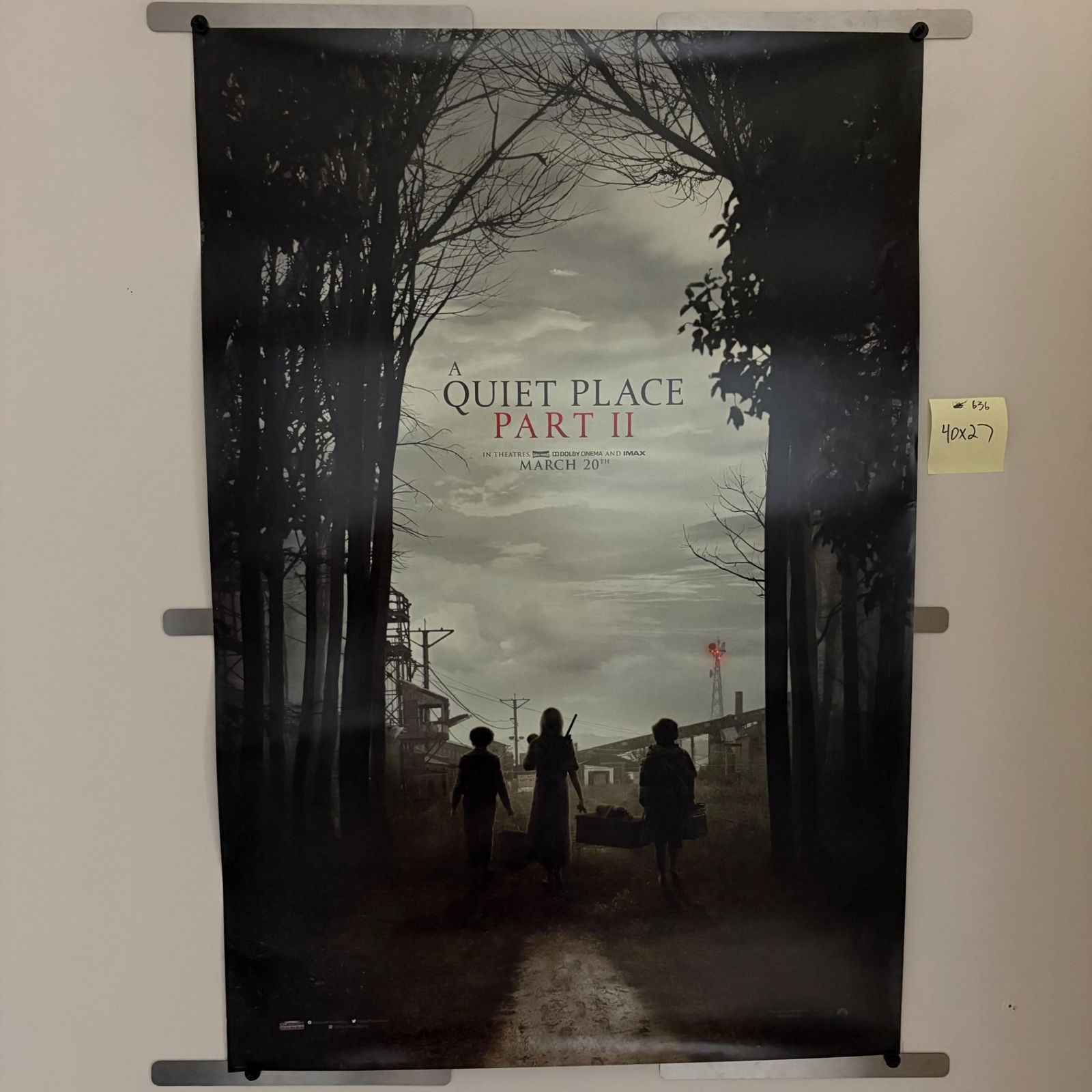 A Quiet Place Pt. 2 Double Sided Movie Poster (1 of 1)