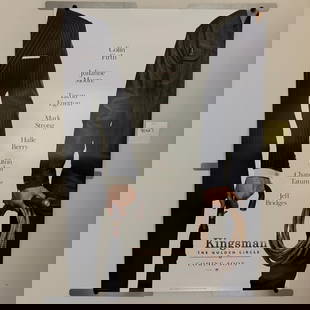Kingsman Golden Circle Double Sided Movie Poster: Kingsman: The Golden Circle Original 2017 One Sheet Teaser Movie Poster. Double Sided. Dimensions: 40x27. We offer in person or virtual previews of auction lots up until the day before the auction. Al