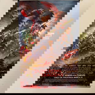 Dungeons & Dragons Original Double Sided Poster: Dungeons and Dragons Honor Among Thieves Original Double Sided One Sheet Movie Poster. Dimensions: 40x27. We offer in person or virtual previews of auction lots up until the day before the auction. Al