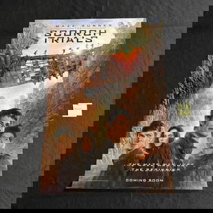 Maze Runner Scorch Trials Double Sided Poster: Maze Runner Scorch Trials Original Double Sided One Sheet Movie Poster. Dimensions: 40x27. We offer in person or virtual previews of auction lots up until the day before the auction. All items are sol