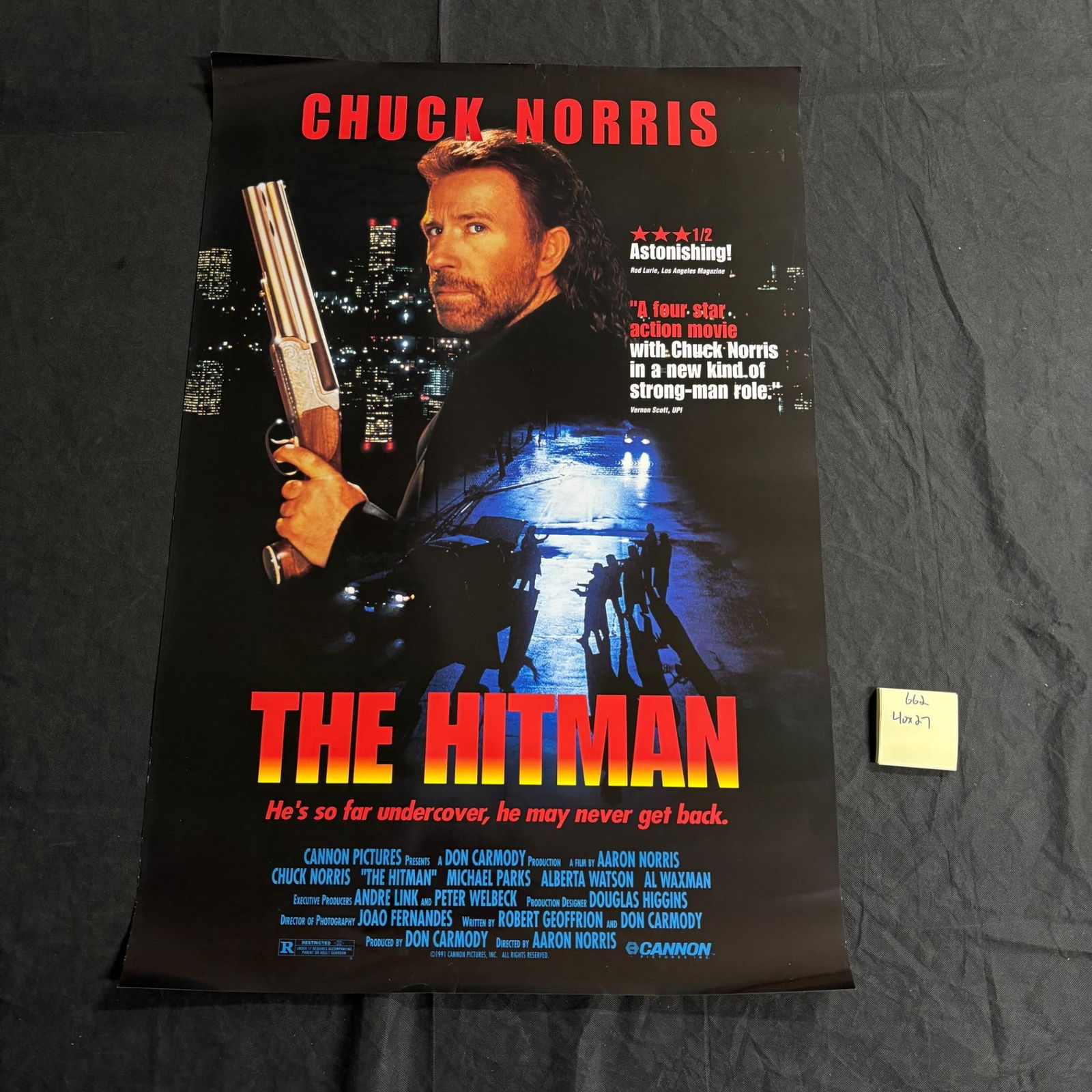 The Hitman Original Movie Poster Chuck Norris (1 of 1)