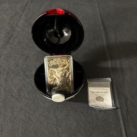 BK Gold Plated Pikachu Pokemon Card