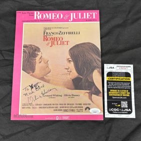 Olivia Hussey Sig Sheet Music, Romeo & Juliet JSA