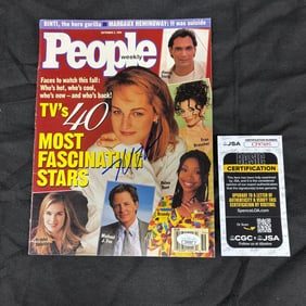 Helen Hunt Signed Magazine Cover, JSA COA