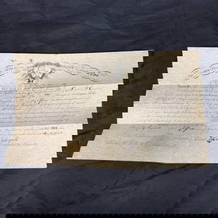 Civil War Era Promotion Orders, Sig by Lewis Blair: These promotion orders were signed just weeks after the American Civil War. Promoting a soldier in the 88th Regiment of Indiana Volunteers (Infantry) to the rank of Sergeant. These orders were signed