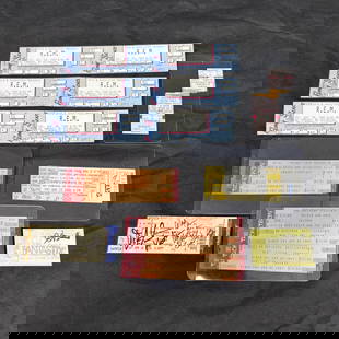 Concert tickets, Signed Ticket Lead Guitar Genesis: Nice lot of Concert Tickets. Includes Signed Concert Ticket by Daryl Stuermer the lead guitarist for Genesis. The other signed tickets includes signatures from Shaun Verreault and Earl Pereina. Ticket