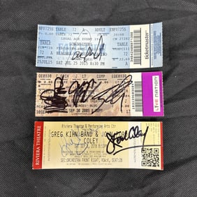 Singed Concert Tickets, Porcupine Tree +