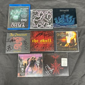 Metal Band Signed CDs, Signed Band Poster